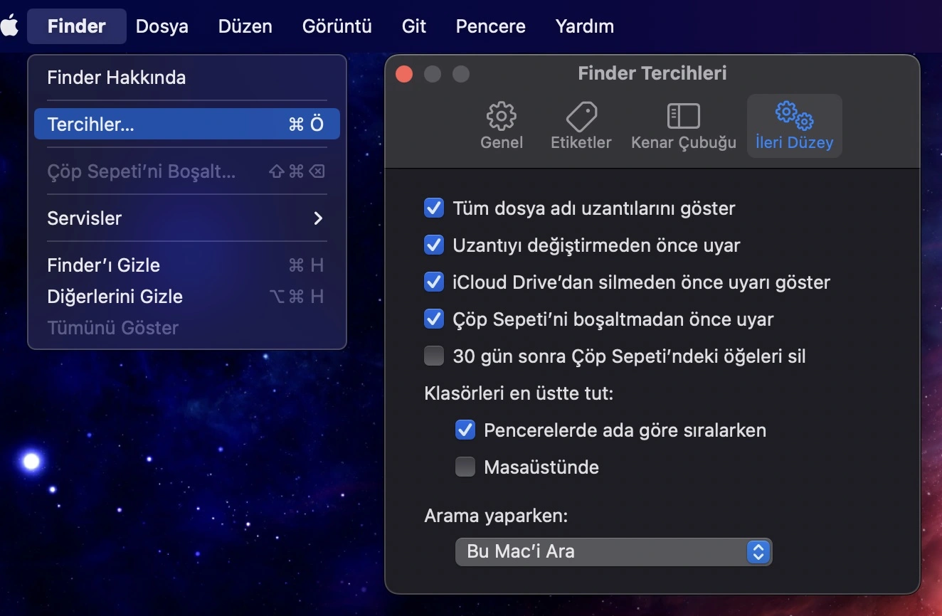 macOS finder klasörleri yukarıda gösterme.jpeg