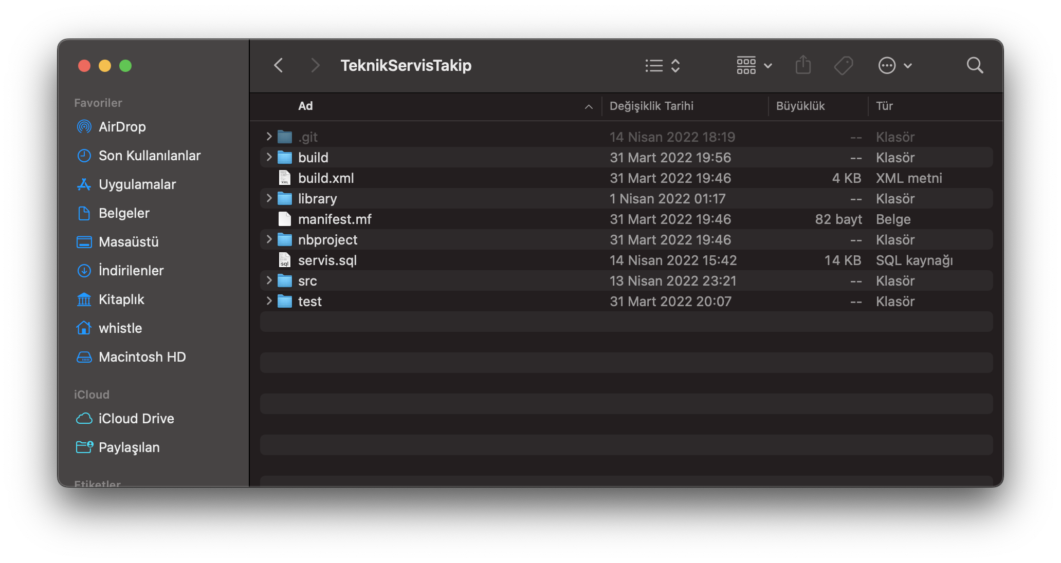 macOS finder varsayılan dosya sıralaması.png