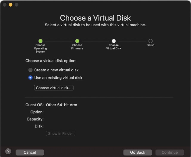 VMware Fusion Sanal Makina Oluşturma - Sanal Disk.jpeg