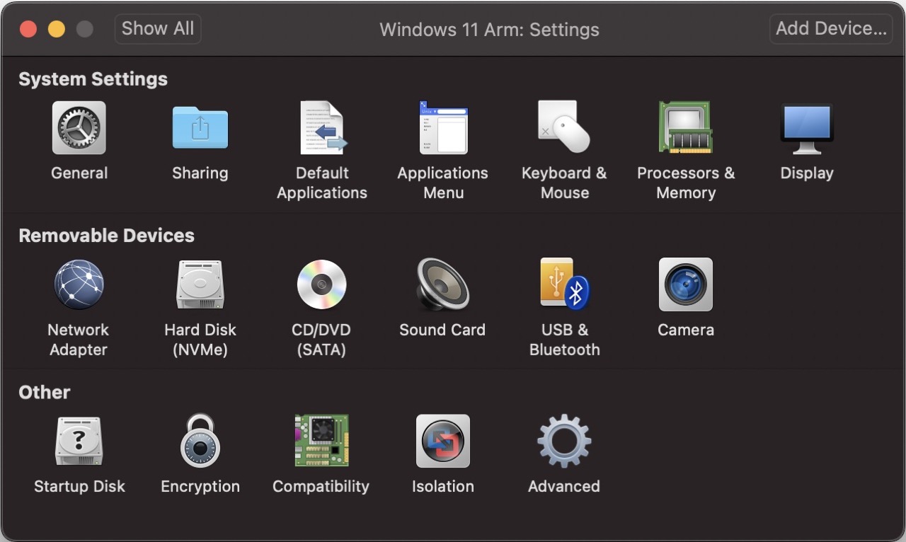 VMware Fusion Tech Preview - Sanal Makina Ayarları.jpeg